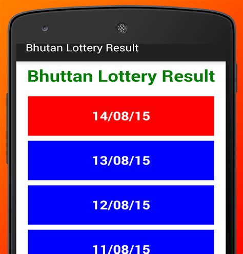 Results in Bhutan Lottery.